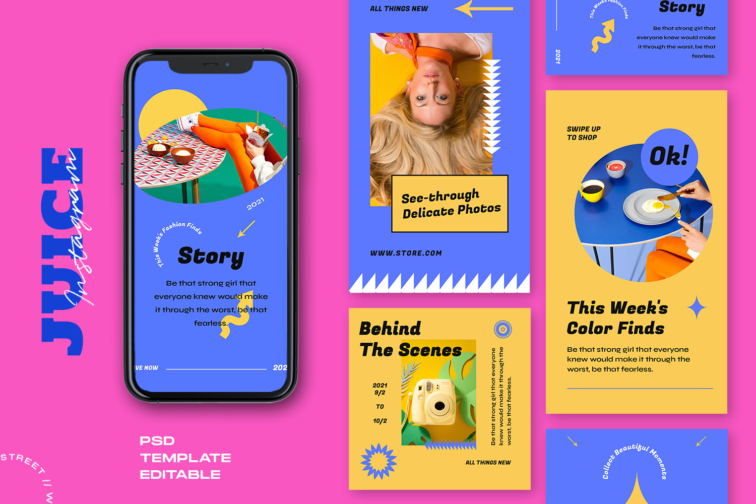 Juice - Retro Instagram Template Juice - Retro Instagram Template