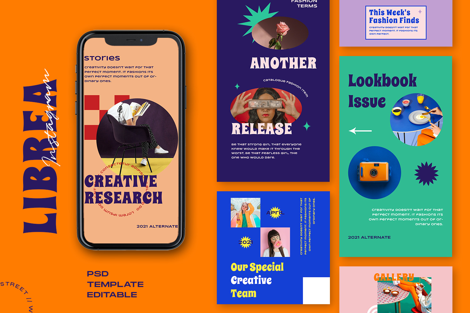 Librea - Retro Instagram Template Librea - Retro Instagram Template