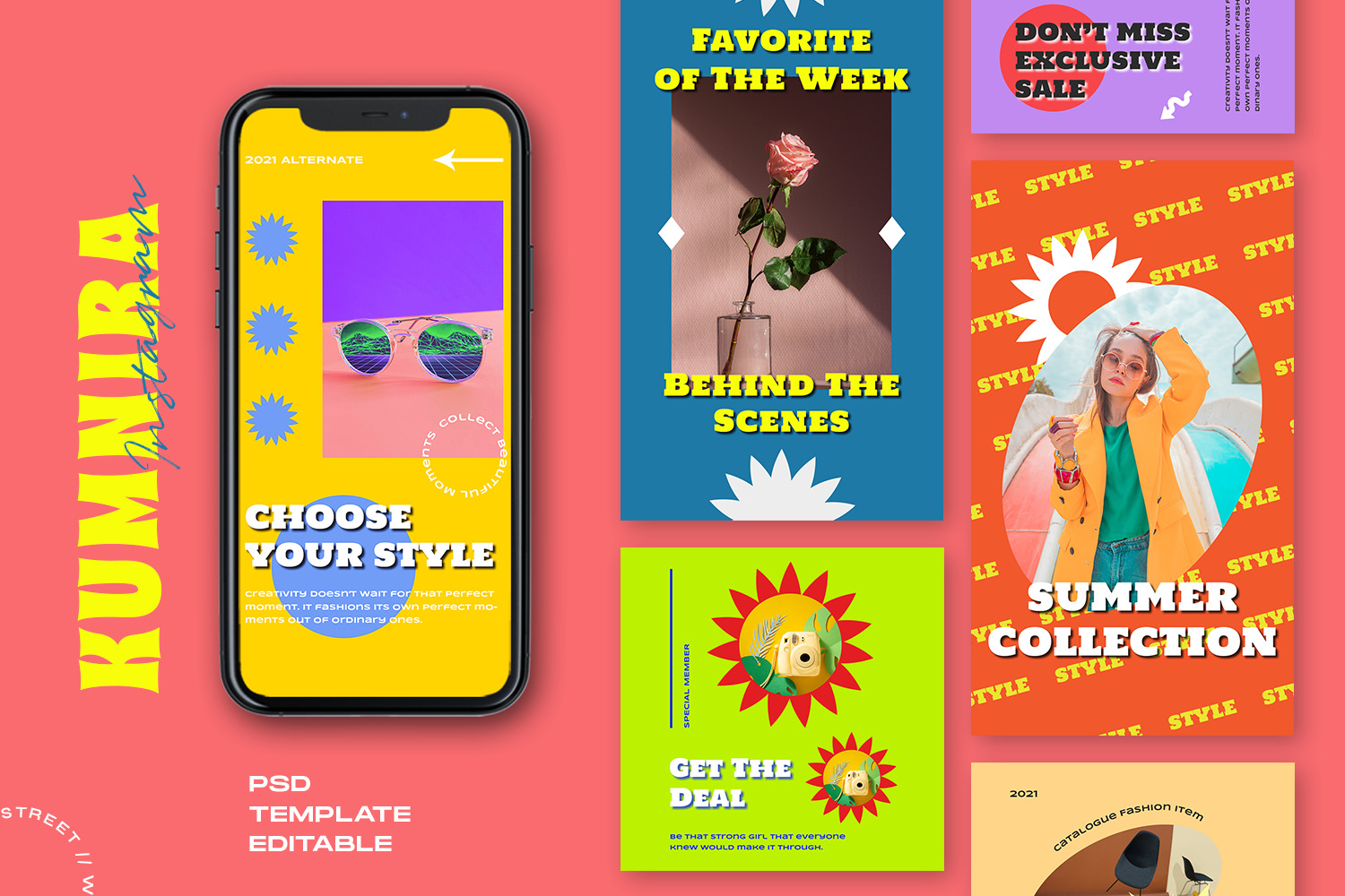 Kumnira - Retro Instagram Template Kumnira - Retro Instagram Template