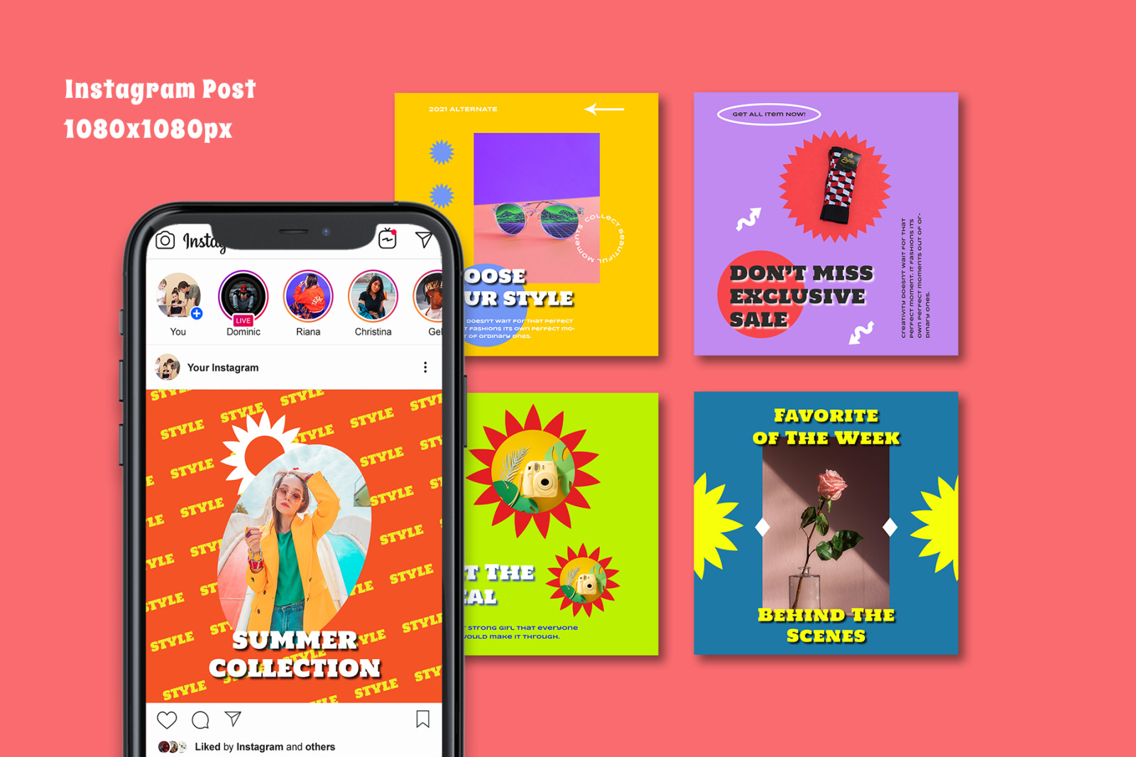 Kumnira - Retro Instagram Template Kumnira - Retro Instagram Template