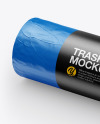 120L Glossy Trash Bags Mockup