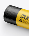 120L Matte Trash Bags Mockup