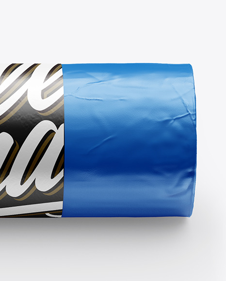 120L Glossy Trash Bags Mockup