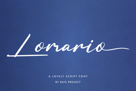 Lomario Calligraphy Script Font - Original