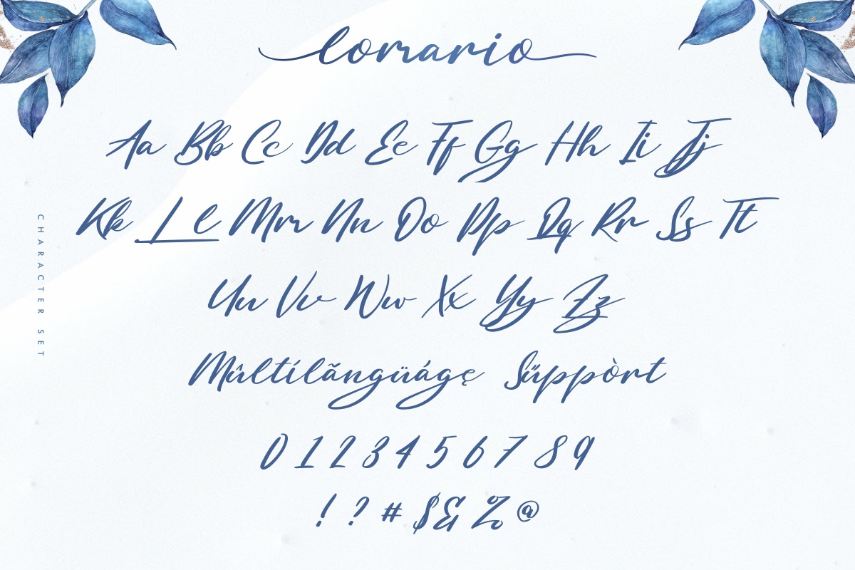 Lomario Calligraphy Script Font Lomario Calligraphy Script Font