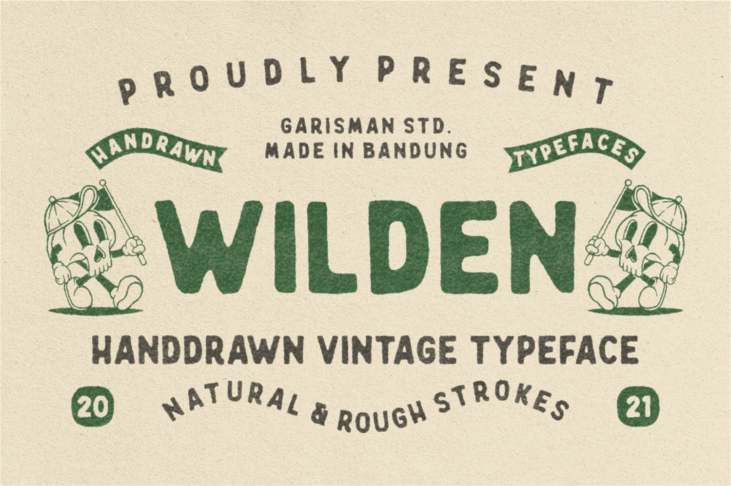 Wilden - Handdrawn Vintage Typeface Wilden - Handdrawn Vintage Typeface