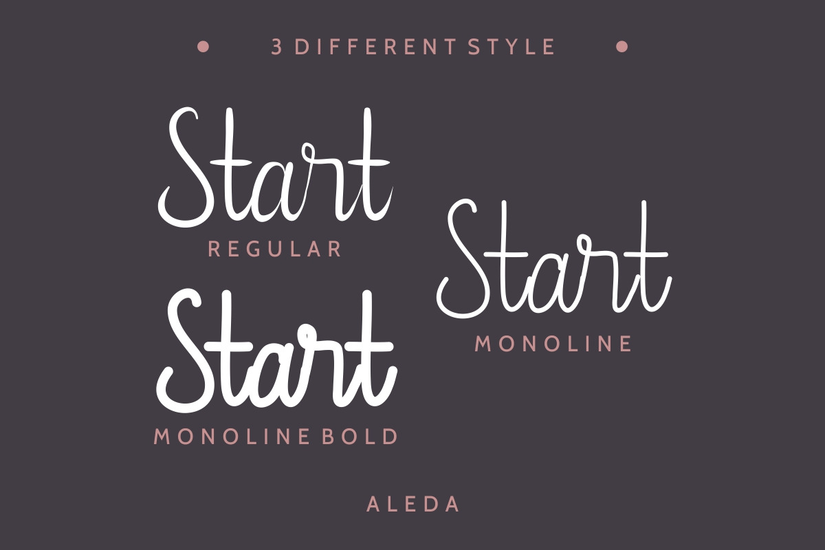 Aleda Handwritten Font Aleda Handwritten Font