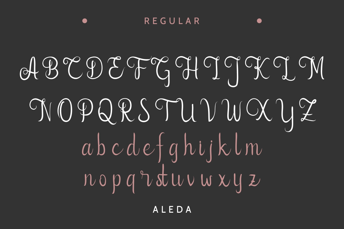 Aleda Handwritten Font Aleda Handwritten Font