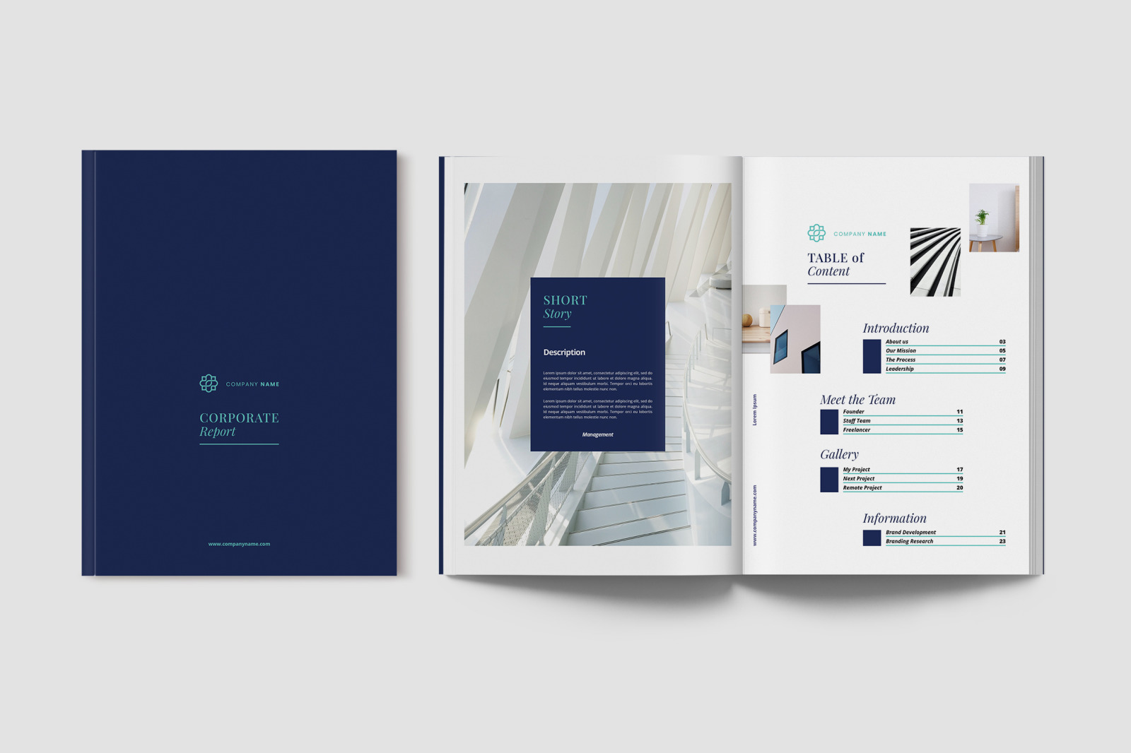 Modern Corporate Report Indesign Template