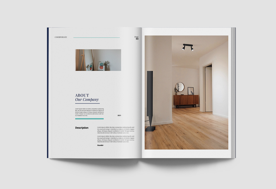 Modern Corporate Report Indesign Template Modern Corporate Report Indesign Template