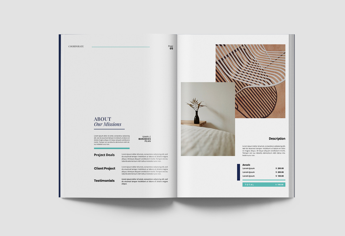 Modern Corporate Report Indesign Template Modern Corporate Report Indesign Template