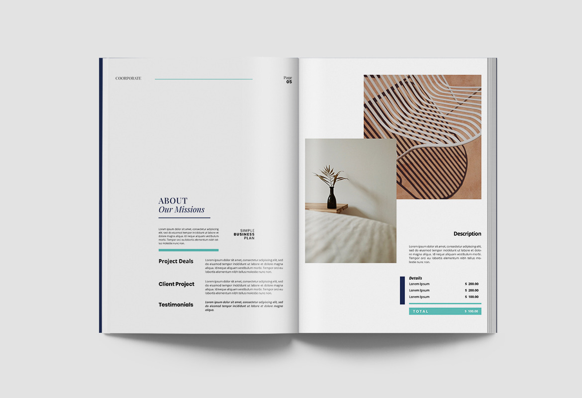 Modern Corporate Report Indesign Template