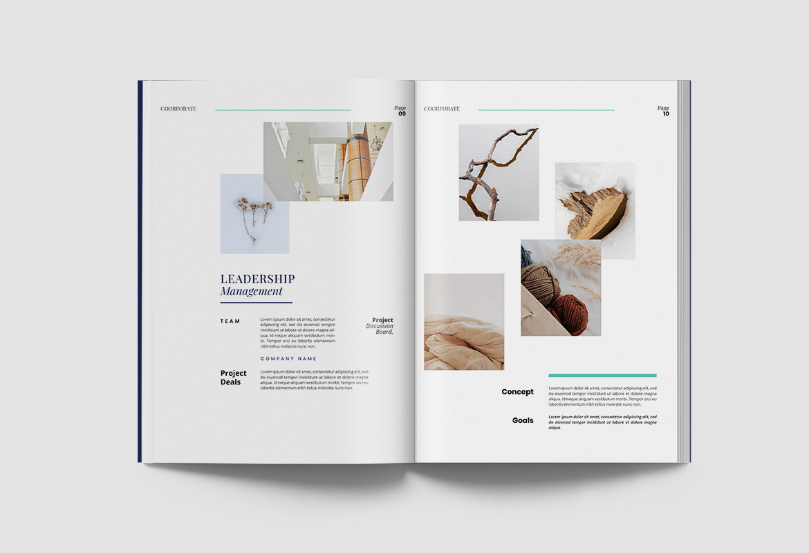 Modern Corporate Report Indesign Template Modern Corporate Report Indesign Template