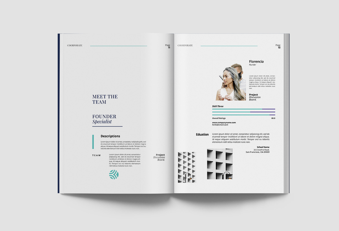 Modern Corporate Report Indesign Template Modern Corporate Report Indesign Template