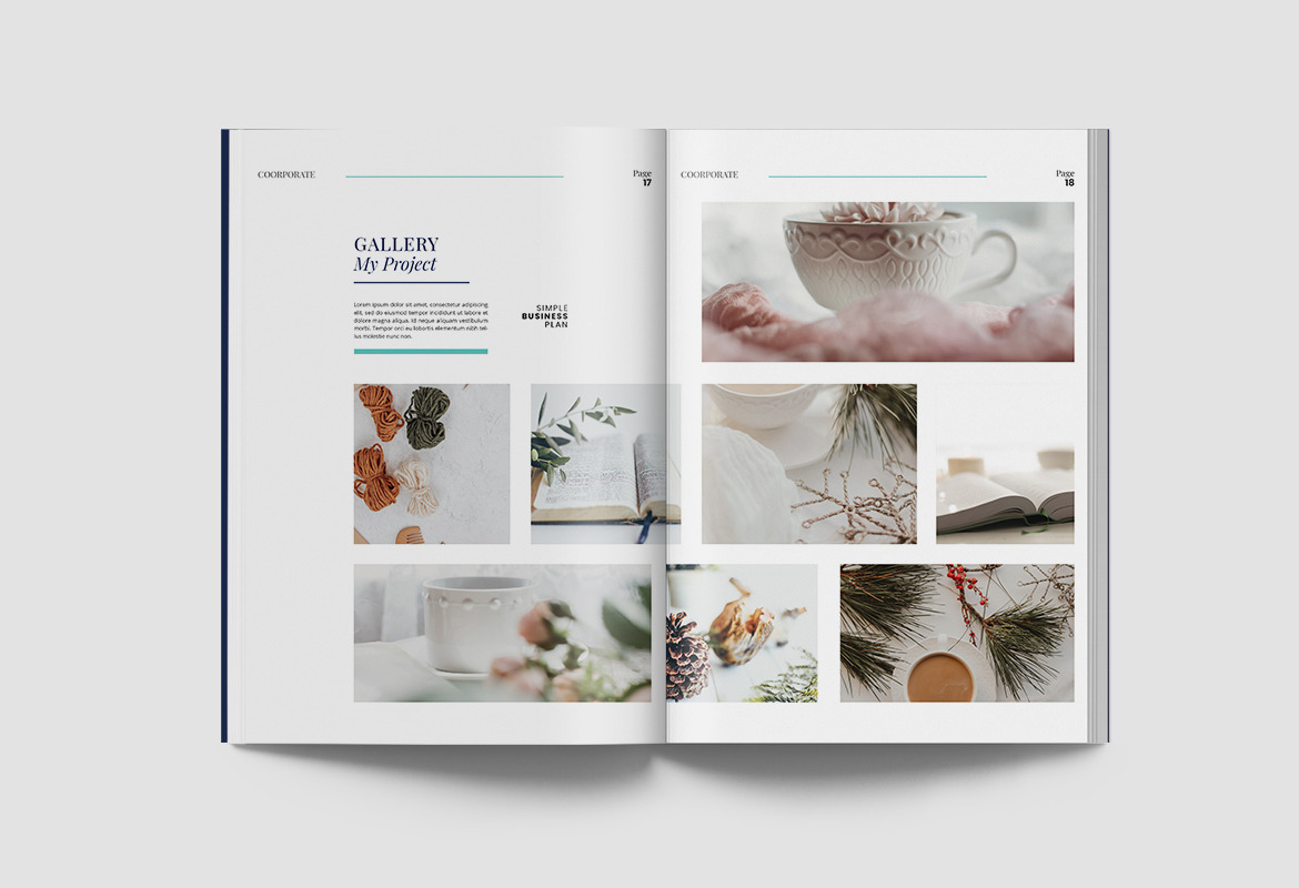 Modern Corporate Report Indesign Template Modern Corporate Report Indesign Template