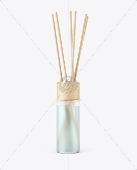 Diffuser Frosted Glass Bottle Mockup