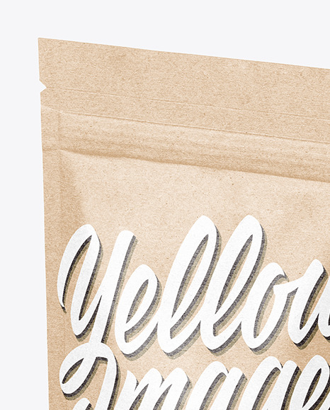 Kraft Stand-Up Pouch Mockup