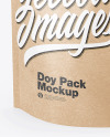 Kraft Stand-Up Pouch Mockup