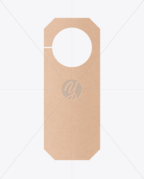 Kraft Door Hanger Mockup