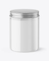 Clear Cosmetic Jar Mockup