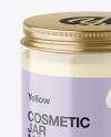 Clear Cosmetic Jar Mockup