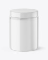 Clear Cosmetic Jar Mockup