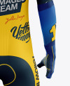 Men’s Full Cycling Time-Trial Kit mockup (Back View)