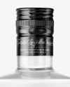 Square Clear Glass Vodka Bottle Mockup