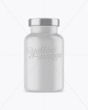 Matte Pills Bottle With Metal Cap Mockup