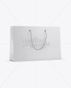 Matte Paper Shopping Bag With Rope Handle Mockup