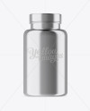 Metallic Plastic Pills Bottle Mockup