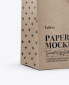 Kraft Paper Shopping Bag With Rope Handle Mockup