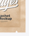 Kraft Square Sachet Mockup