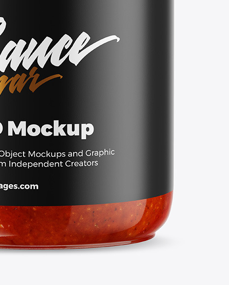 Tomato Sauce Jar Mockup