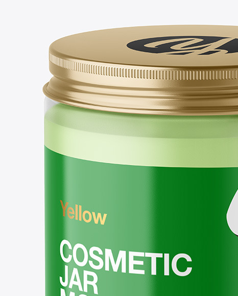 Frosted Cosmetic Jar Mockup Frosted Cosmetic Jar Mockup