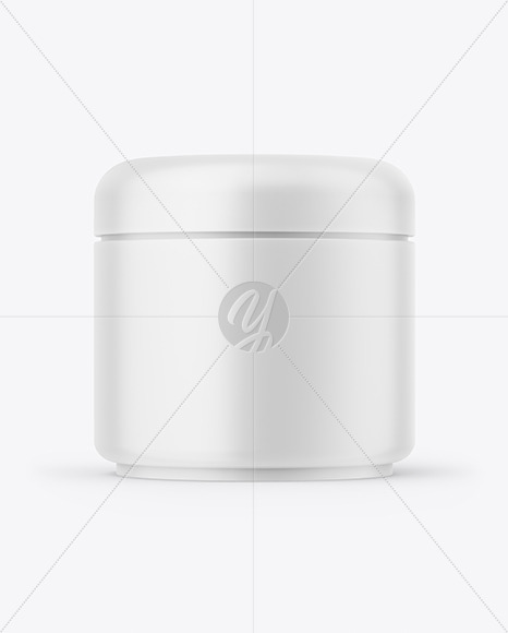 Matte Plastic Cream Jar Mockup