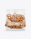 Bag With Mini Pretzels Mockup