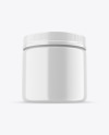 Glossy Plastic Jar Mockup