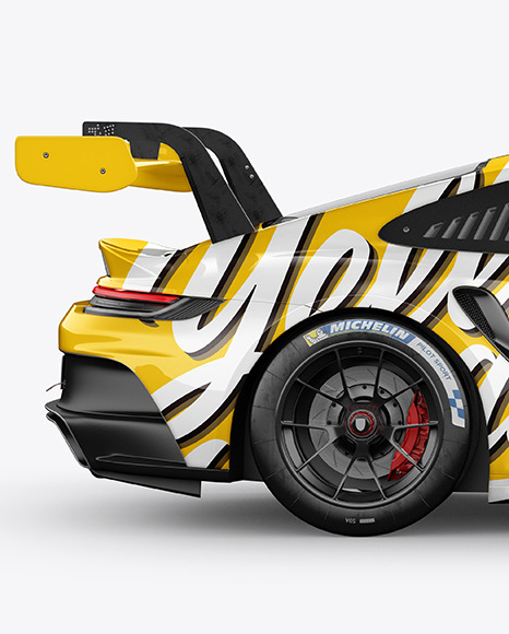 Sport Car Mockup - Side View