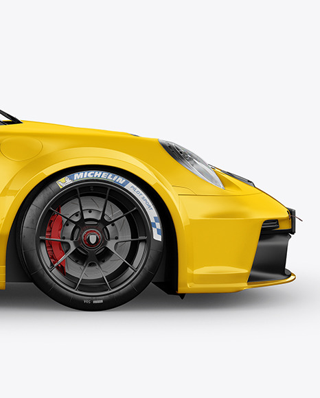 Sport Car Mockup - Side View