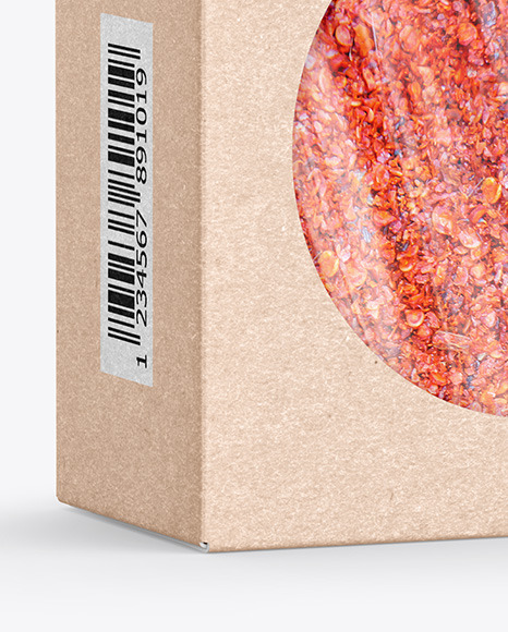 Kraft Box with Spice Mockup