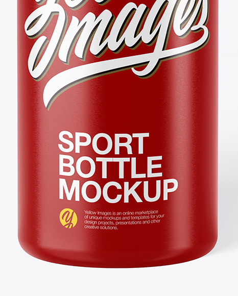 Glossy Sport Bottle Mockup