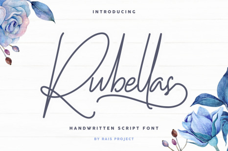 Rubellas Signature Handwritten Font - Original