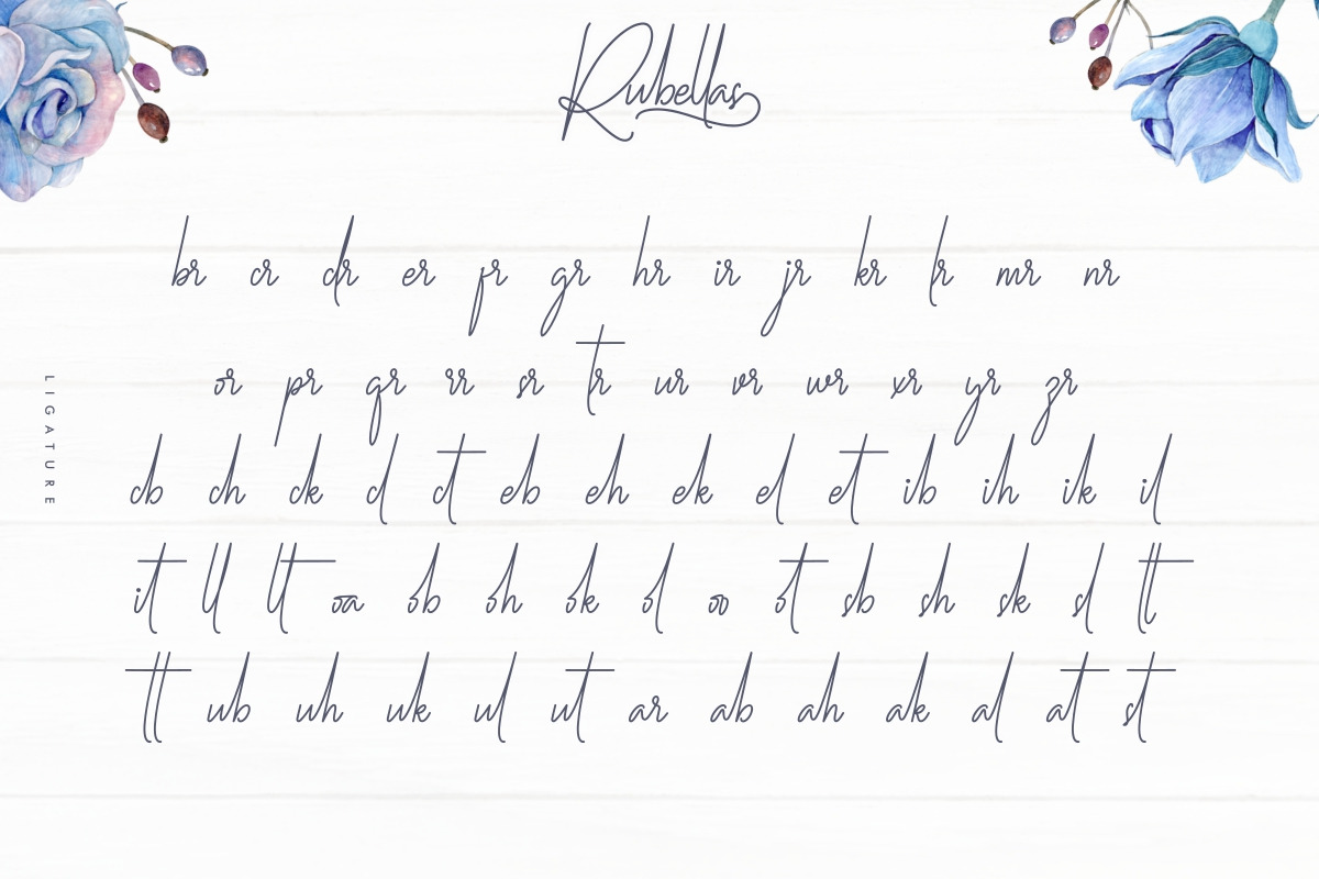 Rubellas Signature Handwritten Font Rubellas Signature Handwritten Font
