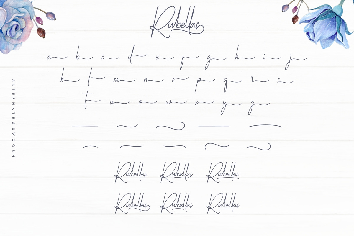 Rubellas Signature Handwritten Font Rubellas Signature Handwritten Font