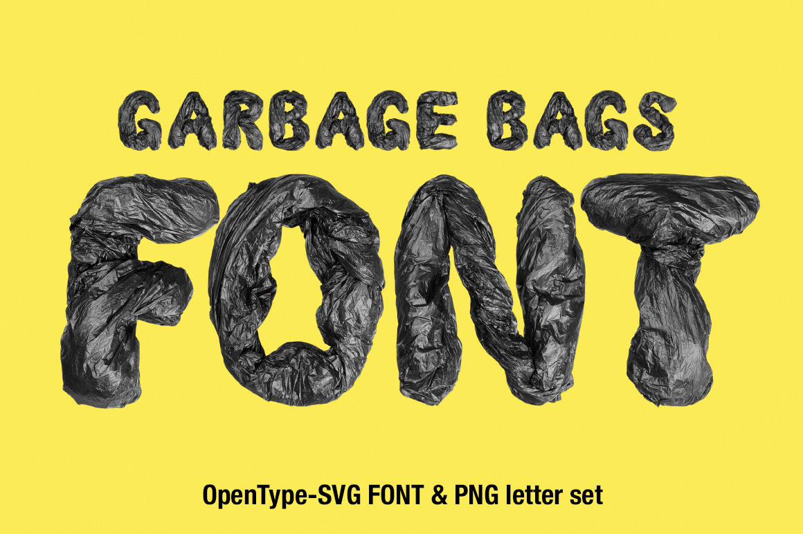 Garbage Bags Font Garbage Bags Font