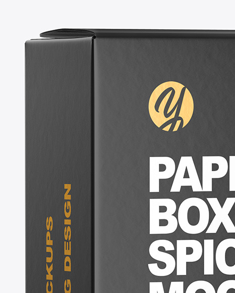 Paper Box with Spice Mockup