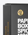 Paper Box with Spice Mockup