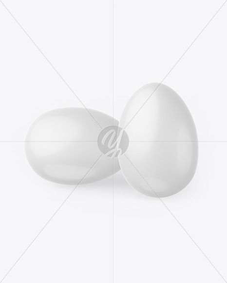 Two Glossy Eggs Mockup