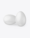 Two Glossy Eggs Mockup